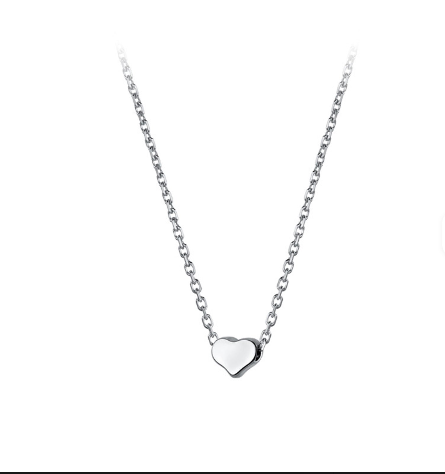 Necklace with Heart charm.
