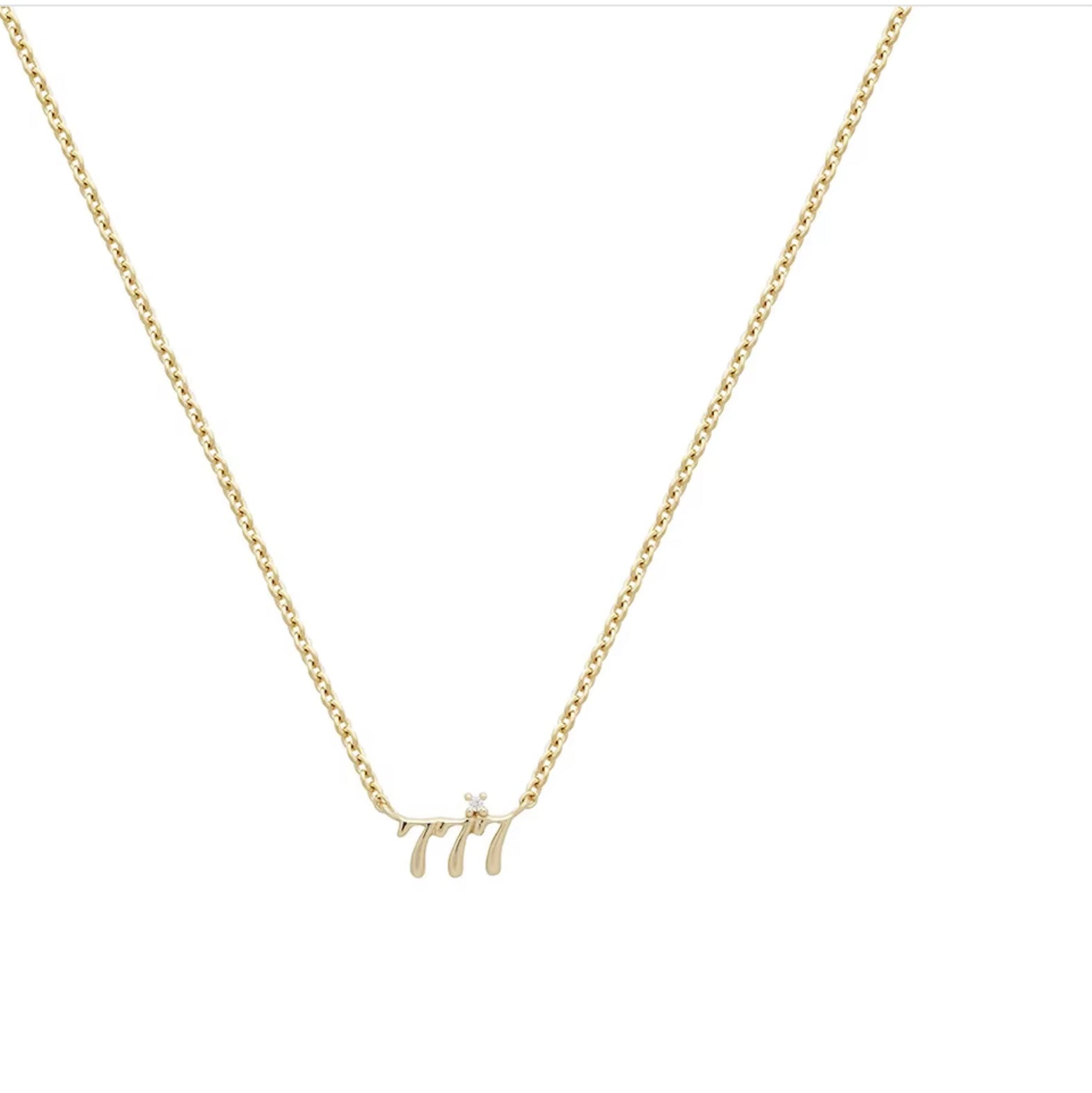 Number 777 Necklaces.