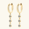 Moissanite Tassel Drop Earrings – 925 Silver, D Color VVS1 | Gold & Platinum Plated