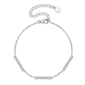 Silver bracelet with heart clasp on a white background