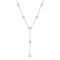 Moissanite Y-Shape Pendant Necklace,925 Sterling Silver