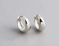 Minimalist Huggie Hoop Earrings in 925 Sterling Silver, 6mm to 12mm