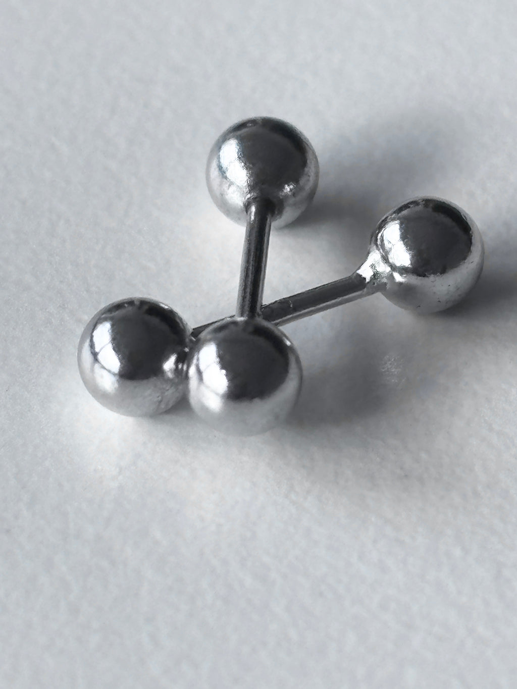 Double Ball Stud Earrings