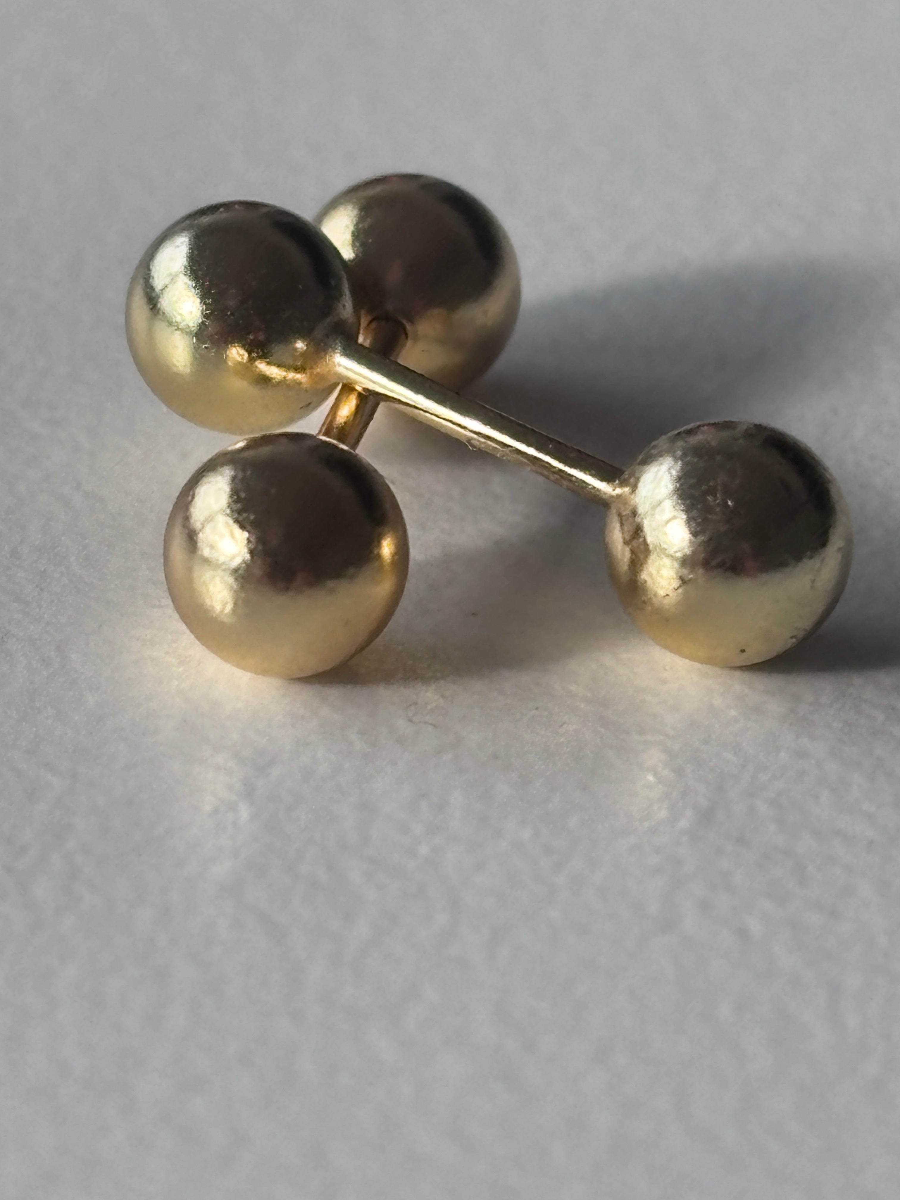 Double Ball Stud Earrings