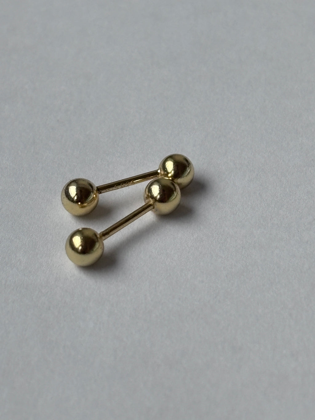 Double Ball Stud Earrings