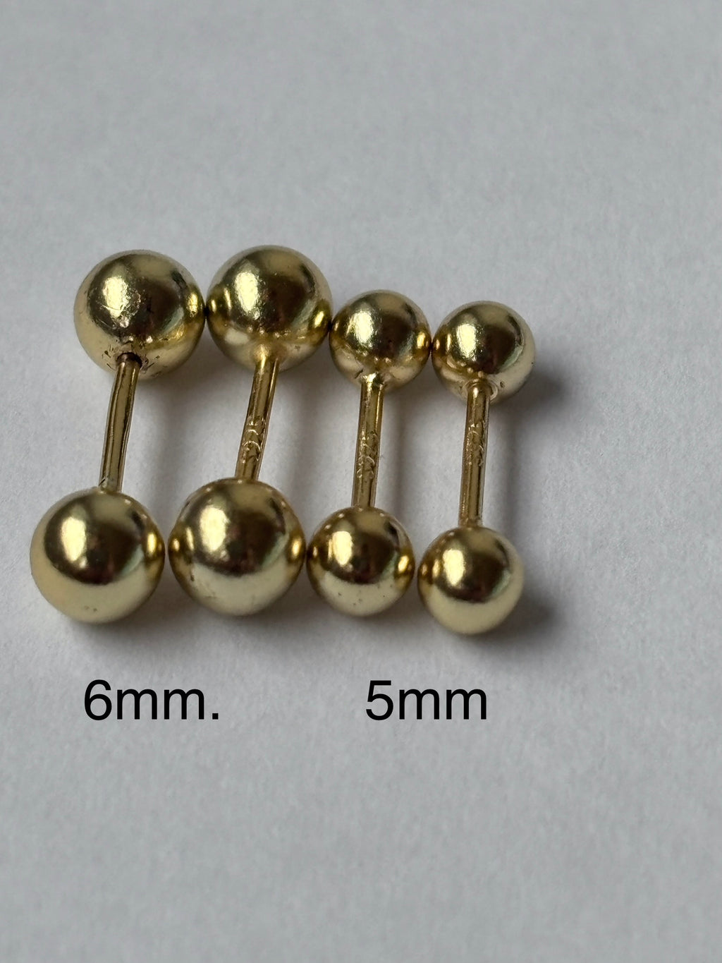 Double Ball Stud Earrings