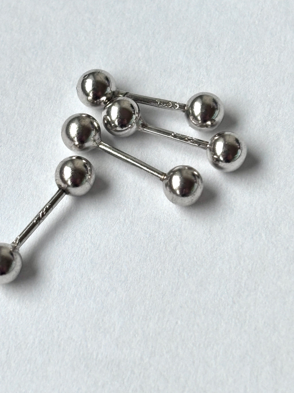 Double Ball Stud Earrings