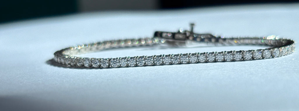 Moissanite Tennis Bracelet | 925 Sterling Silver | 2–6mm size stone