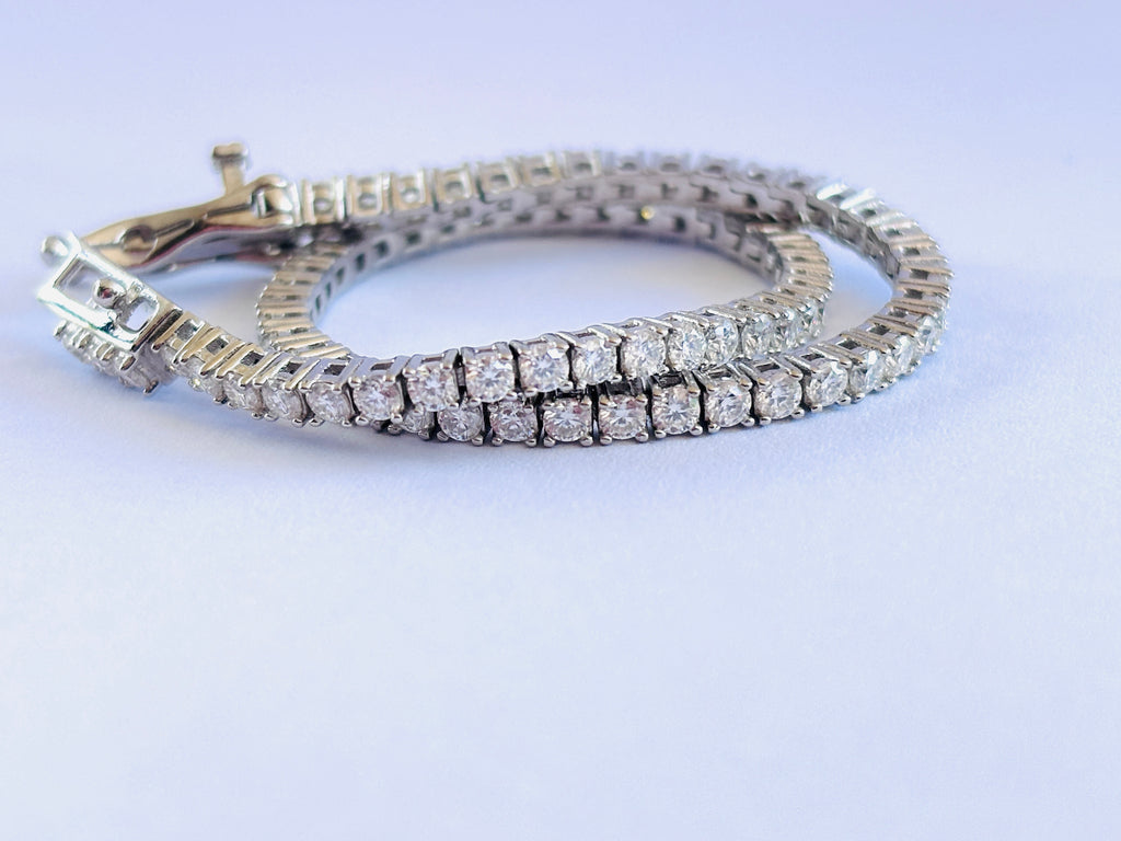 Moissanite Tennis Bracelet | 925 Sterling Silver | 2–6mm size stone