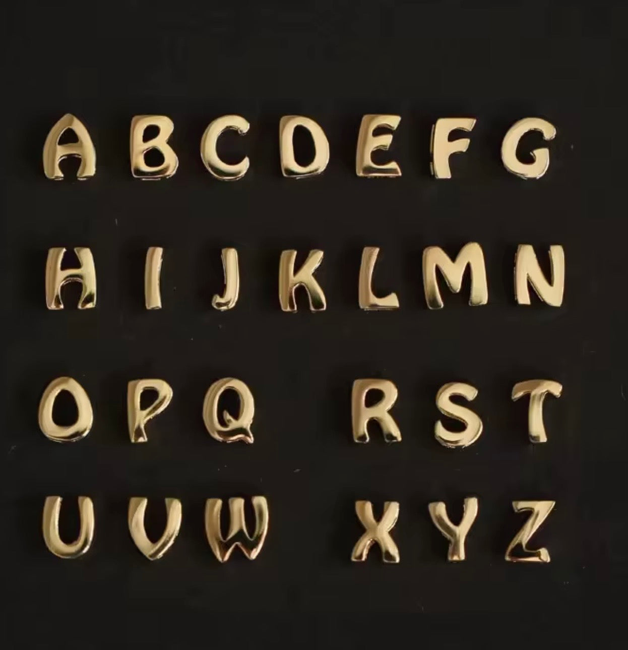 Delicate Letter Pendant Necklace - Gold Plated 925 Silver