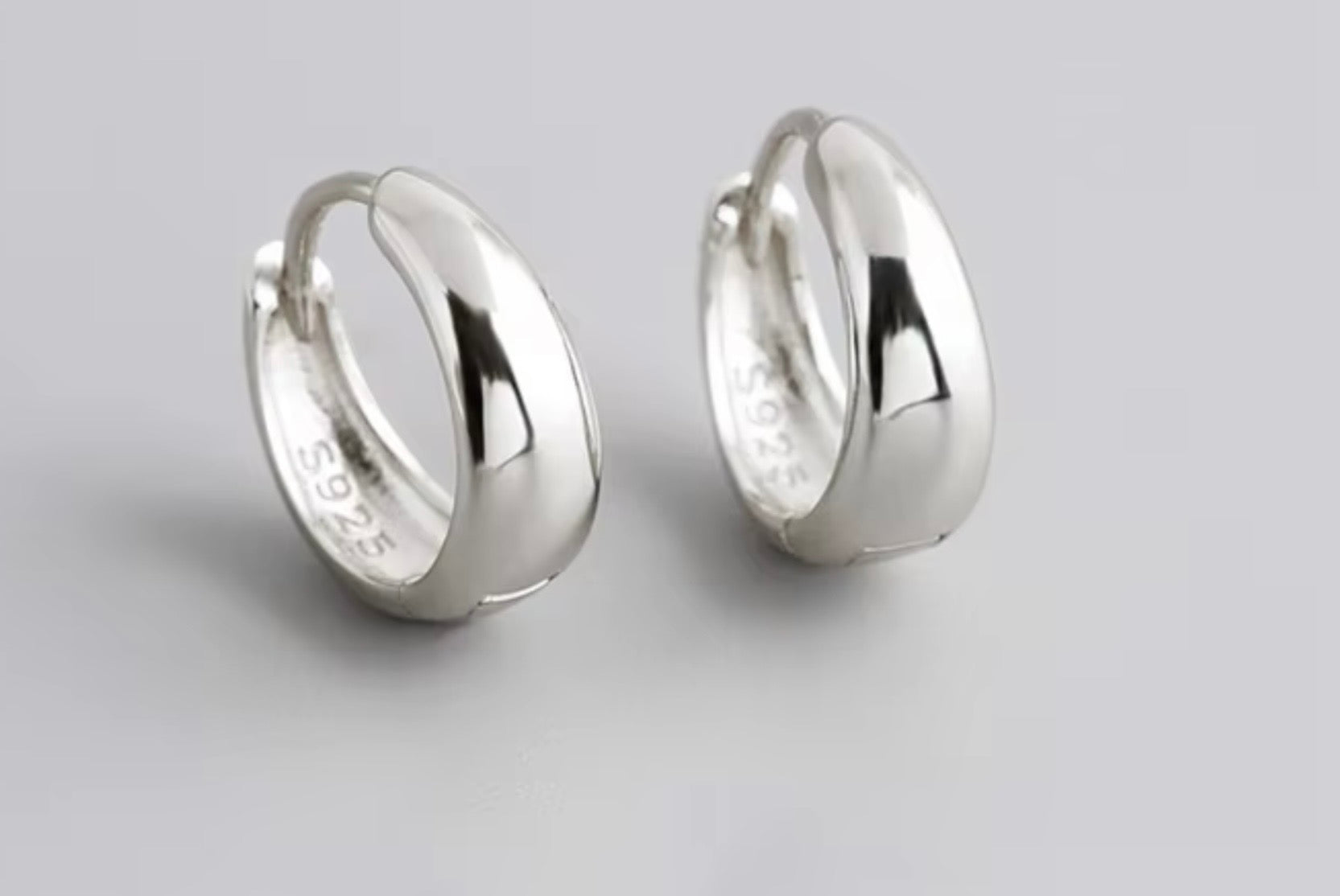 Classic Huggie Hoops - 925 Silver
