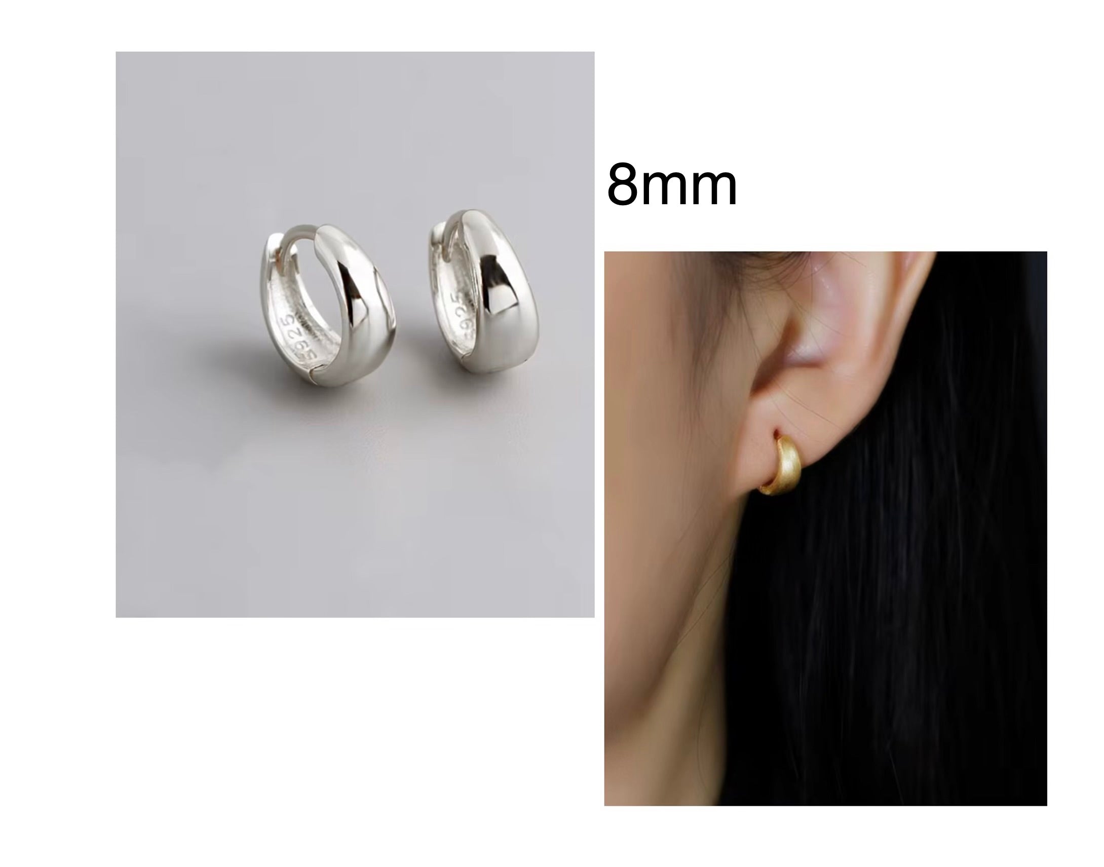 Classic Huggie Hoops - 925 Silver