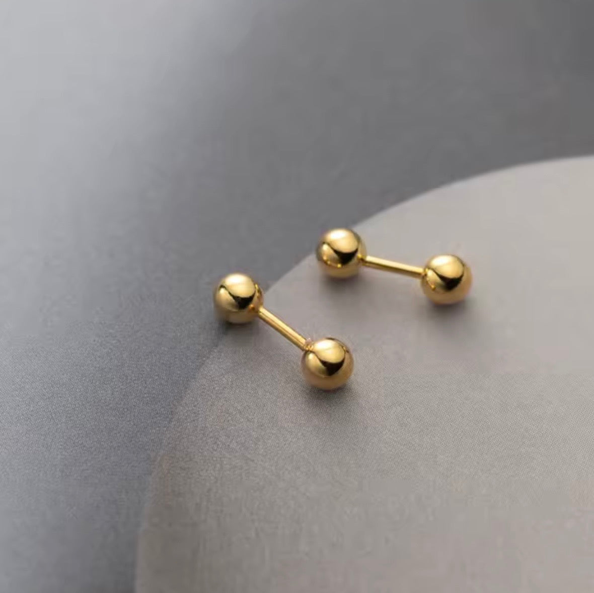 Double Ball studs Earrings.