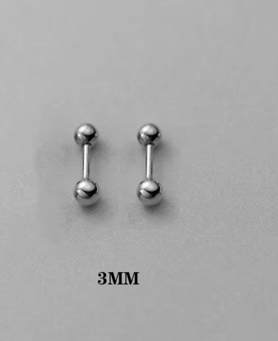 Double Ball studs Earrings.