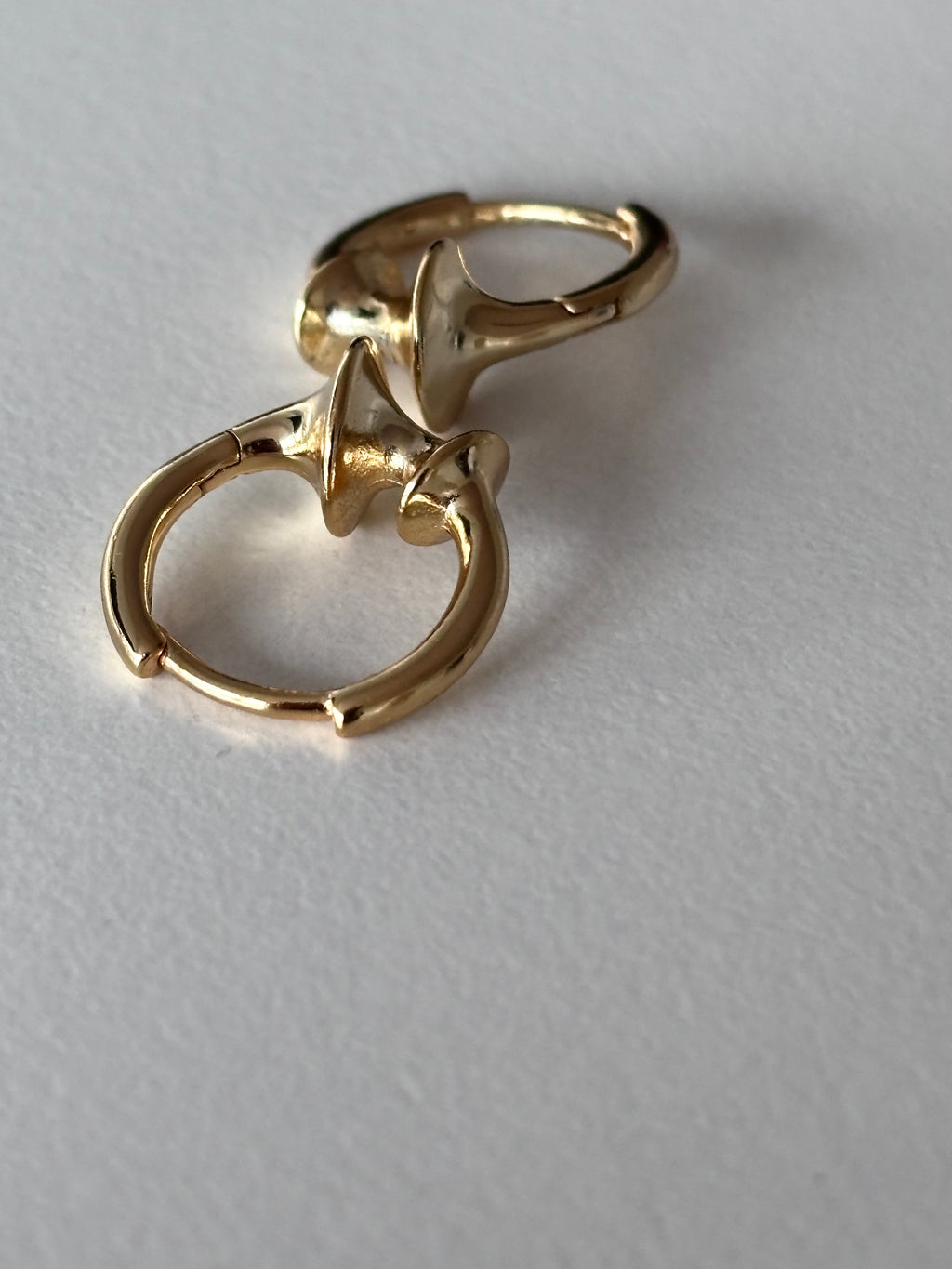 Minimalist Gold Plated Hoops - 925 Silver