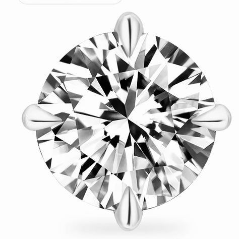 VVS1 D Color Moissanite Stud Earrings | 925 Sterling Silver | 0.6–3.0 CTW