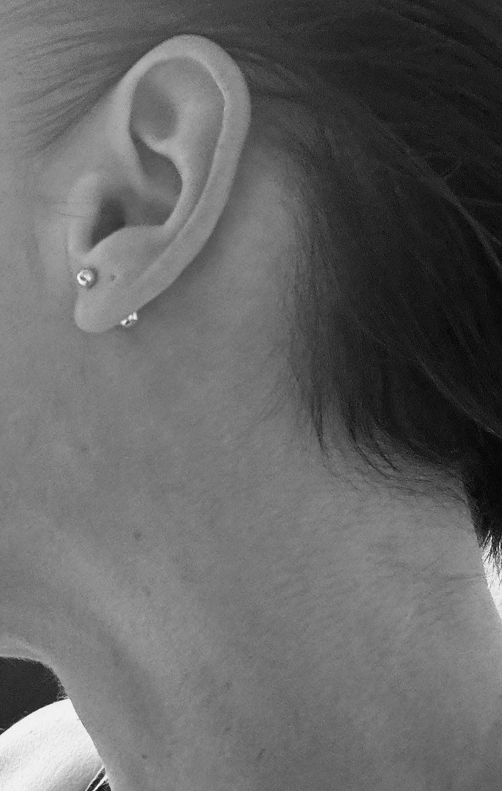 Double Ball Stud Earrings