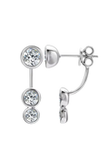 Moissanite Round Brilliant Stud Earrings | 2ct Total | 925 Sterling Silver