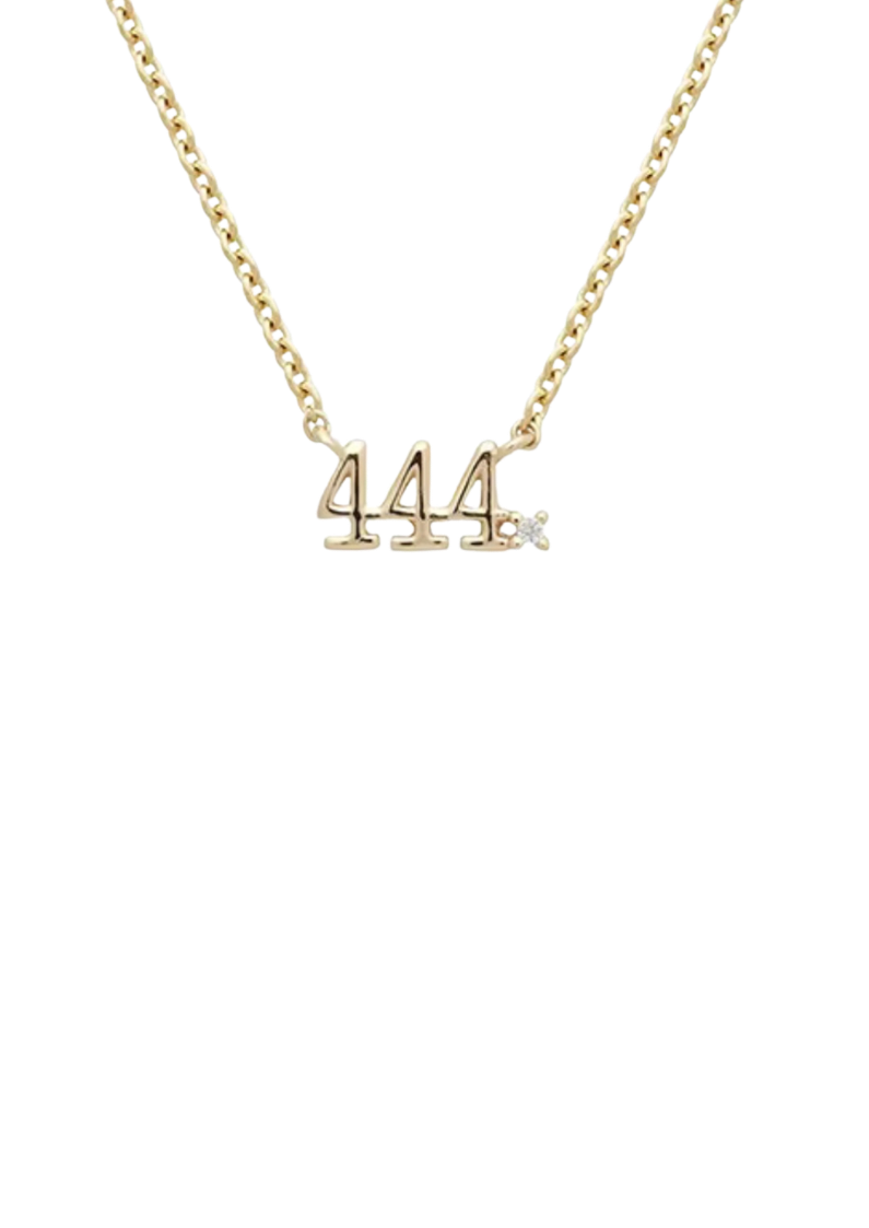 Numbers 444 Necklace