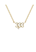 Angel Number Necklace with Charm - 111 333 444 777
