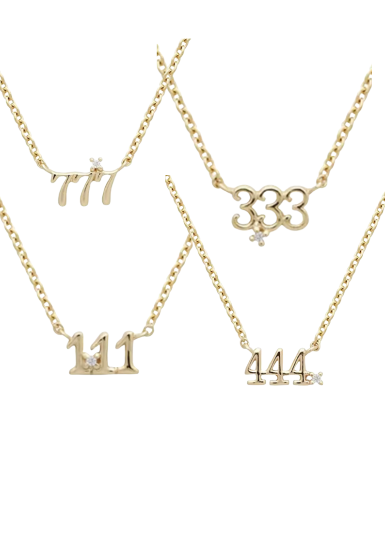 333 Charm with Chain.