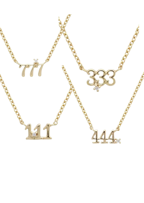 333 Charm with Chain.